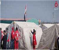 تفاصيل المخيم المصري الثاني في خان يونس.. 400 خيمة تأوي 4 آلاف نازح