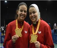 مريم ومروة الهضيبي تحققان ذهبية زوجي السيدات لتنس الطاولة بدورة الألعاب الأفريقية 