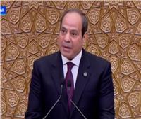 الرئيس السيسي: الشعب المصري هو صاحب الفضل في مواجهة التحديات