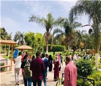 استمرار توافد المواطنين على حدائق ومتنزهات القناطر الخيرية أول أيام عيد الفطر