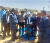 وضع حجر أساس مشروع موقف إقليمي جديد بمدينة المنيا الجديدة