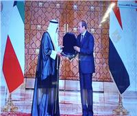 الرئيس السيسي يقلد أمير دولة الكويت قلادة النيل