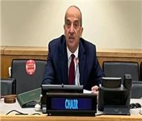 مندوب مصر في الأمم المتحدة: إسرائيل تسعى لإجبار الفلسطينيين على النزوح القسري