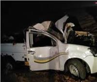 مصرع شخص وإصابة 9 آخرين في حادث سيارة ربع نقل بالمنيا