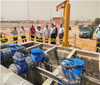 رئيس جهاز 6 أكتوبر يتابع سير العمل بمحطة مياه الشرب وتوسعاتها