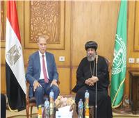 محافظ القليوبية يستقبل الأنبا نوفير أسقف شبين لتقديم التهنئة بعيد الأضحى