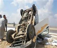 مصرع 4 أشخاص في انقلاب سيارة نقل بطريق السلوم