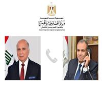 وزير الخارجية يستعرض مع نظيره العراقي جهود مصر في التعامل مع أزمة غزة
