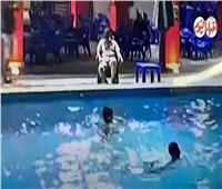 اللحظات الأخيرة قبل غرق لاعب الملاكمة «حمزة تامر»| فيديو