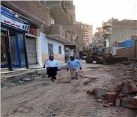 محافظ سوهاج يوجه بإزالة تعدي بسور من الصاج بطول 90 متر بطهطا