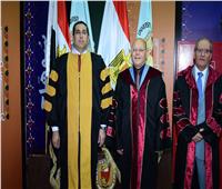 جامعة سوهاج تحتفل بتخريج الدفعة الثانية من طلاب الجامعة الأهلية للتعلم الإلكتروني