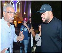 محمد ممدوح وسيد رجب في عزاء والد طارق الجنايني