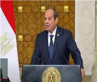 السيسي: 9 ملايين نزحوا لمصر بسبب الأزمات العالمية