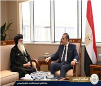 المستشار محمود فوزي يستقبل الأنبا بولا مطران طنطا وتوابعها 