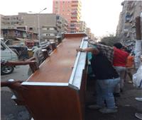 إزالة 31 كشك مقامة بالمخالفة بالطريق العام بمنطقة المنيب بالجيزة |صور 