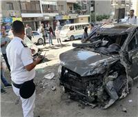 سقوط سيارة من أعلى كوبري أكتوبر بمدينة نصر 