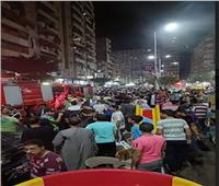 التحقيق في حريق دمر مخزن مواد غذائية بالإسكندرية
