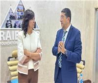 نبيلة مكرم تزور مؤسسة راعي مصر لبحث سبل التعاون مع التحالف الوطني  ‎