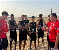 تدريبات خططية لمنتخب الشاطئية استعداداً لكأس أمم أفريقيا 