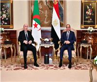 الرئاسة تنشر صور استقبال الرئيس السيسي لنظيره الجزائري عبدالمجيد تبون