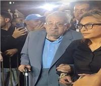 أحدث ظهور للفنان فاروق فلوكس في عزاء الفنان مصطفى فهمي 