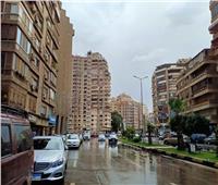 غيوم وأمطار خفيفة في سماء الجيزة | صور