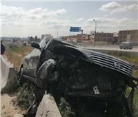 إصابة 4 أشخاص في اصطدام سيارة بالرصيف في الوراق