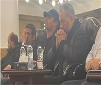 ماجد المصري أول الحضور في عزاء والد زوجة حمادة هلال