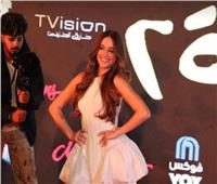 نور إيهاب بصحبة أسرتها في العرض الخاص لفيلم الحريفة 2