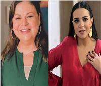 ماجدة زكي تفاجئ أيمي سمير غانم علي ريد كاربت مهرجان البحر الأحمر
