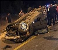 مصرع وإصابة 4 أشخاص بحادث انقلاب سيارة بطريق أسيوط–الوادي الجديد