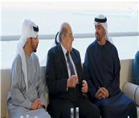 محمد بن زايد يستقبل رئيس مجلس الشيوخ والوفد المرافق له ‎