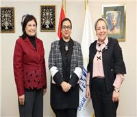 أمل عمار تستقبل نهاد أبو القمصان وتشيد بجهودها في قضايا المرأة
