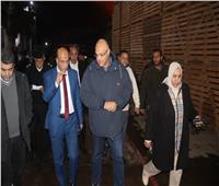 محافظ القليوبية ومدير الأمن يتابعا حريق بأحد الثلاجات الخضار والفاكهه بقرية أجهور