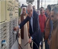 محافظ شمال سيناء يفتتح محطة تحلية المياه ويزور منزل أسرة متضررة من الإرهاب