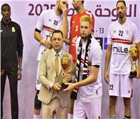 محترف الزمالك أفضل لاعب في البطولة العربية للطائرة 