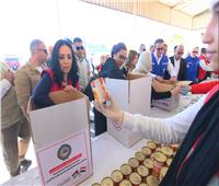 وزيرا الصحة والتضامن يتفقدان المراكز اللوجيستية للهلال الأحمر بالعريش
