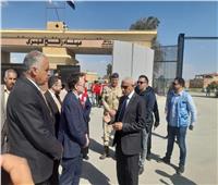 سفير كندا في مصر ووفد الكونجرس الأمريكي يزوران معبر رفح البري