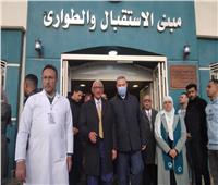السفير الفلسطيني يتفقد مرضى وجرحى قطاع غزة بمستشفى العريش