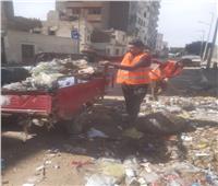  استمرار حملات النظافة ورفع المخلفات من شوارع حي شرق بأسيوط 