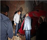 تشكيل لجنة هندسية للمنزل المتضرر من تصادم مقطورة بطريق كفر شكر  