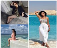 أبرز إطلالات الفنانات لاستقبال موسم الصيف .. ناهد السباعي علي البحر