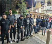الحزن يخيم على الجميع.. نجوم الرياضة والإعلام في عزاء إبراهيم شيكا