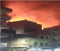 حريق هائل في غية حمام بسطح عقار بطنطا 