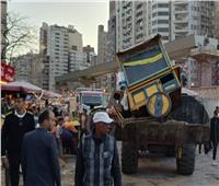 الأجهزة التنفيذية بأحياء الإسكندرية تشن حملات لإزالة الإشغالات