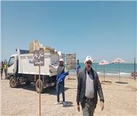 محافظ دمياط يتابع جاهزية الشواطئ المجانية برأس البر