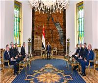 الرئيس السيسي يستقبل وزير الشئون الخارجية والتعاون الدولي الإيطالي