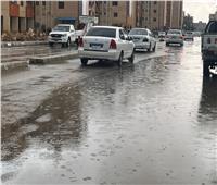 أمطار غزيرة تتسبب في جريان السيول بالمغارة والحمه بوسط سيناء 