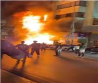 التحفظ على كاميرات المراقبة في حريق مطعم شهير بمصر الجديدة 