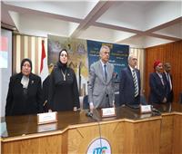 رئيس جامعة المنيا يستقبل أعضاء لجنة المشاركة السياسية بالمجلس القومي للمرأة